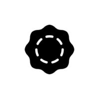 Blank empty stamp, seal or badge template vector