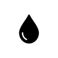 Water drop icon. Perfect for representing hydration, purity, cleanliness, and various concepts related to water and liquids vector