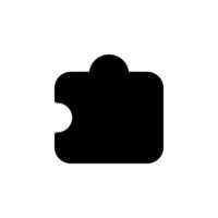 Puzzle piece icon. Perfect for conveying concepts of connection, solution, teamwork, and problem-solving. vector