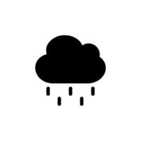 Rain cloud icon. Perfect for weather forecasts, applications, websites, and designs related to rain, weather, or climate. vector