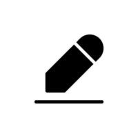 Pencil icon. represent editing, writing, or creating content. Perfect for website design, app interfaces, and graphic design projects vector