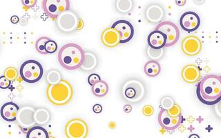 Abstract background with colorful circle pattern vector