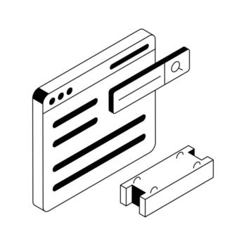 Ready to use isometric icon of construction website. vector