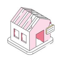 Have a look at this modern isometric showing home vector