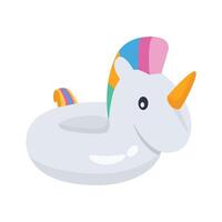 Visually appealing 3d style icon showing floating unicorn vector