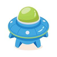 Get your hands on this amazing 3d style icon of ufo toy vector
