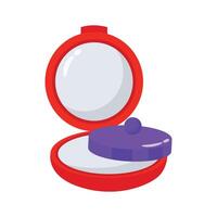 Toy makeup compact icon creatively designed in 3d style vector