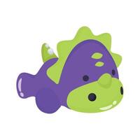 Easy to edit 3d style icon showing plush dragon vector