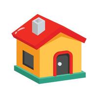 Have a look at this modern 3d style icon of kids home toy vector