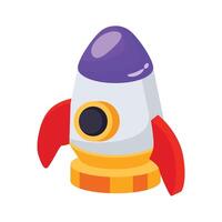 Get your hands on this amazing 3d icon of spacecraft toy vector