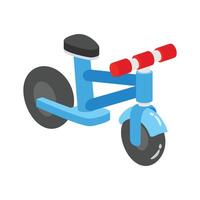 A customizable 3d style icon depicting kids cycle vector