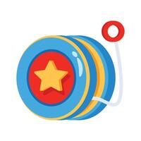 Here is an amazing 3d style icon showing yo yo toy vector