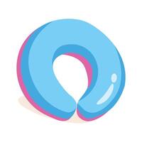 Here is a visually appealing 3d icon of neck pillow vector