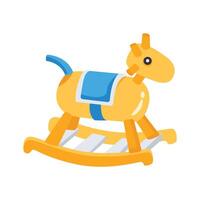 Get a look at this premium 3d icon of rocking toy vector