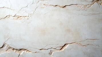 A close up of a cracked wall with some paint photo