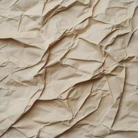 Crumpled paper background with a white background photo