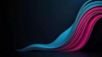 3d rendering of a wave of paper photo