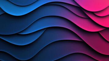Abstract blue and pink waves wallpaper photo