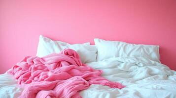 Cozy Blankets on Bed photo