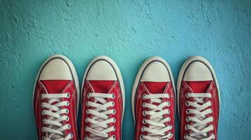 Shoes Lined Along the Wall Portrait photo