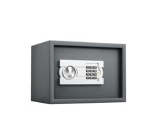 Steel Locker In Sleek Gray Finish Features A Numeric Keypad For Secure Access 3D Illustration png