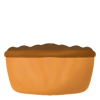Rustic Clay Pot with dirt png