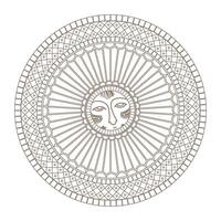 A drawing of a water jug with a long cone-shaped spout and handle, used by Muslims for ablution. Golden seamless classic persian art element . Endless persian border, frame. vector