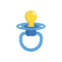 A pacifier with a light bulb on it vector