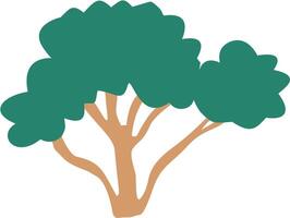 Tree on Desert vector