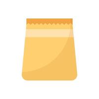 A yellow bag with a zipper on it vector