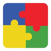 Artistic Autism Puzzle Piece Illustration for Educational Use vector
