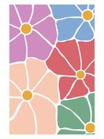 Unique Boho Floral Patterns with a Retro Feel vector