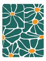 Boho Inspired Retro Flower Art for Sublimation Projects vector
