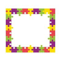 Autism Puzzle Piece Graphic for Inclusive Design Projects vector