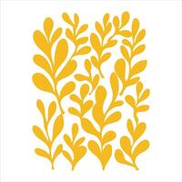 Stylized Boho Bloom Design in Retro Artistic Style vector