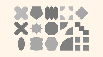 Funny crayon doodle collection of geometric patterns retro symbols, shapes, arrows, waves, and grids. elements for school themed design and kids print vector