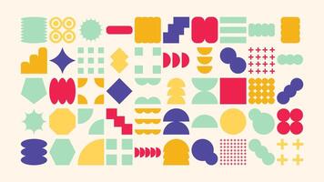 Hand-drawn geometric doodles and crayon sketch elements for social media templates. Perfect for Instagram stories, posts, creative highlights, and branding design vector