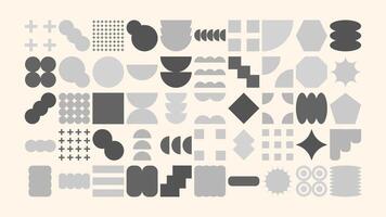 Hand-drawn geometric and crayon sketch elements for social media templates. Perfect for Instagram stories, posts, creative highlights, and branding design vector