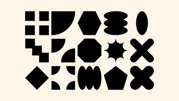 Hand-drawn shapes and crayon patterns. Geometric doodle set for creative kids design, notebooks, posters, and packaging vector