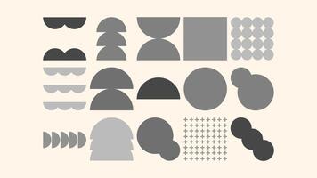 Pastel shapes and crayon graphic patterns. Geometric sketch elements for creative backgrounds, digital design, posters, and kids print decor vector