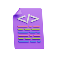 Code Documentation 3D Object Illustration png