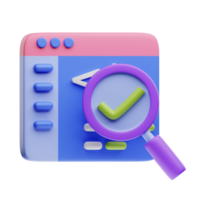 Code Testing 3D Object Illustration png