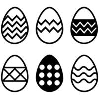 Simple Easter Egg Set, vector