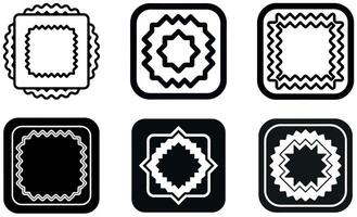 Abstract Icon Set design vector