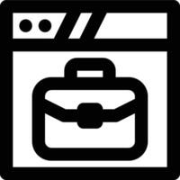 Company Profile, Website, Web Outline Icon vector