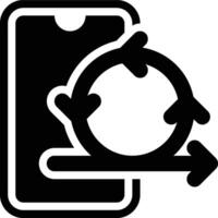 Agile Development, Agile, Iterative Glyph Solid Icon vector