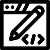 Web Design, Web Designing, Web Development Outline Icon vector