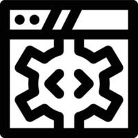 Web Engineering, Web Development, Website Outline Icon vector