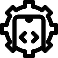 Mobile, Smartphone, Operating System Outline Icon vector