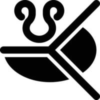 Descending Node, South Node, Orbital Node Glyph Solid Icon vector